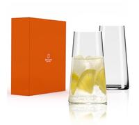 Stölzle Lausitz Verres Longdrink Power Lot de 2, 460 ml - Verres Highball Éléguants pour Cocktails, Eau & Jus - Gobelets Longdrink en Cristal de Haute Qualité - Lavable au Lave-Vaisselle & Résistant