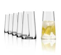 Stölzle Lausitz Verres Longdrink Power Lot de 6, 460 ml - Verres Highball Éléguants pour Cocktails, Eau & Jus - Gobelets Longdrink en Cristal de Haute Qualité - Lavable au Lave-Vaisselle & Résistant