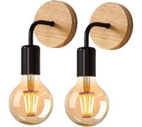 stoex 2PCS Appliques Murales Modernes - Noir