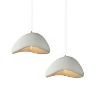 Stoex Lot de 2 suspensions plafonnier - Blanc