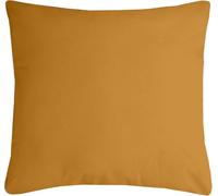Stof - Coussin - Taille 40x40 cm - 100% Polyester - Couleur Curry - Modèle Nelson - Épaisseur Idéale - Confortable et Élégant - Agréable au Toucher