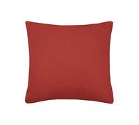 Stof - Coussin - Taille 50x50 cm - 100% Coton - Couleur Terracotta - Modèle Duo - Épaisseur Idéale - Confortable et Élégant - Agréable au Toucher