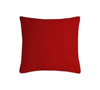 Stof - Coussin - Taille 60x60 cm - 100% Polyester - Couleur Rouge - Modèle Nelson - Épaisseur Idéale - Confortable et Élégant - Agréable au Toucher