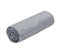 STOF - Drap Housse -Taille 140x190(200) cm Grand Bonnet 30 cm -100% Coton certifié Oeko-Tex - Couleur Souris -Modèle Eden - Linge de Lit pour Maison - Doux et Confortable pour Nid Douillet