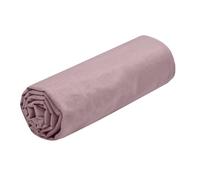 STOF - Drap Housse -Taille 140x200 cm Grand Bonnet 30 cm -100% Coton certifié Oeko-Tex - Couleur Vieux Rose -Modèle Eden - Linge de Lit pour Maison - Doux et Confortable pour Nid Douillet