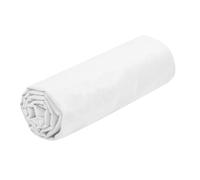 STOF - Drap Housse -Taille 180x200 cm Grand Bonnet 30 cm -100% Coton certifié Oeko-Tex - Couleur Blanc -Modèle Eden - Linge de Lit pour Maison - Doux et Confortable pour Nid Douillet