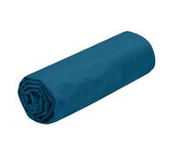 STOF - Drap Housse -Taille 90x190 cm Grand Bonnet 30 cm -100% Coton certifié Oeko-Tex - Couleur Pétrole -Modèle Eden - Linge de Lit pour Maison - Doux et Confortable pour Nid Douillet