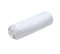 STOF - Drap Housse - Taille 90x190 cm Grand Bonnet 30 cm - Qualité Percale de Coton - 100% Coton certifié Oeko-Tex - Couleur Blanc - Modèle Elysée - Linge de lit pour Maison - Doux et Confortable