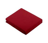 STOF - Drap Plat - Taille 180x290 cm - 100% Coton - Couleur Rouge - Modèle Alicia - Qualité Exceptionnelle - Certifié Oeko-Tex - Facile d'entretien