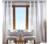 Stof - Duo Rideau Occultant Uni Coton Ecru 240 x 135 cm