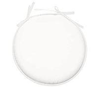 Stof - Galette de Chaise - Taille ø : 40 cm - 100% Polyester - Couleur Blanc - Modèle Nelson - Qualité Exceptionnelle - Confortable et Élégant - Facile d'entretien