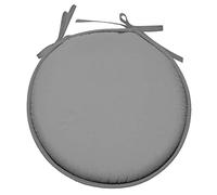 Stof - Galette de Chaise - Taille ø : 40 cm - 100% Polyester - Couleur Souris - Modèle Nelson - Qualité Exceptionnelle - Confortable et Élégant - Facile d'entretien