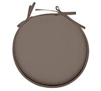 Stof - Galette de Chaise - Taille ø : 40 cm - 100% Polyester - Couleur Taupe - Modèle Nelson - Qualité Exceptionnelle - Confortable et Élégant - Facile d'entretien