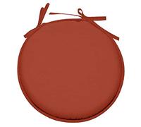 Stof - Galette de Chaise - Taille ø : 40 cm - 100% Polyester - Couleur Terracotta - Modèle Nelson - Qualité Exceptionnelle - Confortable et Élégant - Facile d'entretien
