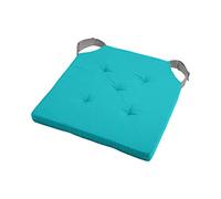 Stof - Galette de Chaise - Taille 38x38 cm - 100% Coton - Couleur Celadon Souris - Modèle Duo - Qualité Exceptionnelle - Confortable et Élégant - Facile d'entretien