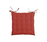 Stof - Galette de Chaise - Taille 40x40 cm - 100% Coton - Couleur Terracotta - Modèle Duo - Qualité Exceptionnelle - Confortable et Élégant - Facile d'entretien