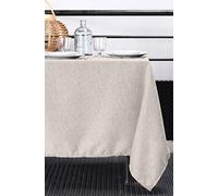 Stof Lovely CASA - Nappe - Taille 140x240 cm - 100% Polyester - Couleur Lin - Modèle Bea - Rectangulaire - Linge de Table - Lavable 30° - Qualité Exceptionnelle
