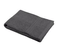 Stof Lovely CASA - Serviette de Bain - Taille 30x50 cm - 100% Coton Bio - Couleur Anthracite - Modèle Lagune - Linge de Bain - Lavage à 40 - Qualité Exceptionnelle