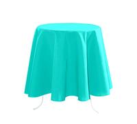 Stof - Nappe - Taille ø 180-100% Polyester - Couleur Celadon - Modèle Nelson - Ronde - Linge de Table - Lavable 30° - Qualité Exceptionnelle