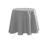 Stof - Nappe - Taille ø 180-100% Polyester - Couleur Souris - Modèle Nelson - Ronde - Linge de Table - Lavable 30° - Qualité Exceptionnelle