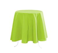 Stof - Nappe - Taille ø 180-100% Polyester - Couleur Tilleul - Modèle Nelson - Ronde - Linge de Table - Lavable 30° - Qualité Exceptionnelle