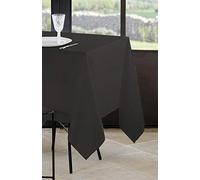 Stof - Nappe - Taille 145x200 cm - 100% Polyester - Couleur Anthracite - Modèle Nelson - Rectangulaire - Linge de Table - Lavable 30° - Qualité Exceptionnelle
