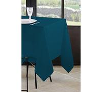 Stof - Nappe - Taille 145x240 cm - 100% Polyester - Couleur Canard - Modèle Nelson - Rectangulaire - Linge de Table - Lavable 30° - Qualité Exceptionnelle
