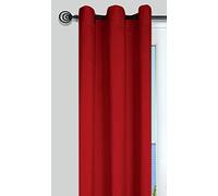 Stof Nelson Rideau, Polyester, Rouge, 250x135 cm