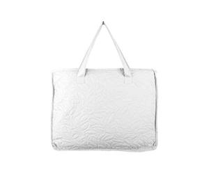 Stof - Parure boutis + 1 Taie d'oreiller - Taille 180x240 cm - 100% Polyester - Couleur Blanc - Modèle Cassandre - Linge de Lit pour Maison - Lavage à 30°