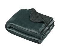 Stof - Plaid - Taille 130x160 cm - 100% Polyester - Couleur Jade - Modèle Michigan - Couverture - Doux Chaud Confortable, uni