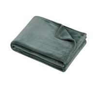 Stof - Plaid - Taille 130x160 cm - 100% Polyester - Couleur Jade - Modèle Stanford - Couverture - Doux Chaud Confortable Polaire, uni