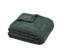 Stof - Plaid - Taille 180x220 cm - 100% Polyester - Couleur Jade - Modèle Montréal - Couverture - Doux Chaud Moelleux, uni