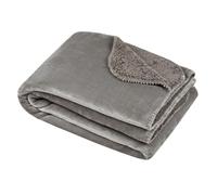 Stof - Plaid - Taille 180x220 cm - 100% Polyester - Couleur Naturel - Modèle Michigan - Couverture - Doux Chaud Confortable, uni