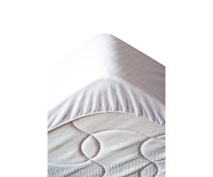 STOF - Protège Matelas - Taille 160x200 cm - 100% Coton - Couleur Blanc - Modèle Tricia - Linge de Lit - Tissu Respirant - Qualité Exceptionnelle