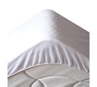STOF - Protège Matelas - Taille 90x190 cm - 100% Coton - Couleur Blanc - Modèle Hypoallergénique - Linge de Lit - Tissu Respirant - Qualité Exceptionnelle