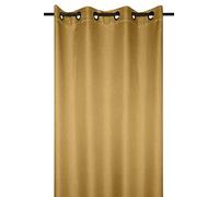 Stof - Rideau Occultant - Copenhague avec Œillets pour Salon ou Chambre - Taille 140 x 260 Moutarde - Rideau de Fenêtre ou Dressing Obscurcissant et Isolant - Idéal pour Maison