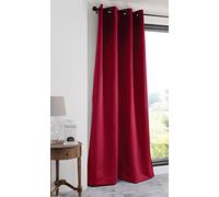 Rideau occultant uni 210gr/m2 Rouge 135x180 cm