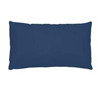 STOF - Taie américaine - 100% Coton - Modèle Alicia - Coloris Blue Jean - 70 x 50