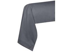 STOF - Taie de traversin -Taille 45x185 cm - 100% Coton certifié Oeko-Tex - Excellente qualité - Couleur Ardoise -Modèle Eden - Linge de Lit pour Maison - Doux et Confortable - Unisexe - Mixte