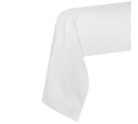 STOF - Taie de traversin -Taille 45x185 cm - 100% Coton certifié Oeko-Tex - Excellente qualité - Couleur Blanc -Modèle Eden - Linge de Lit pour Maison - Doux et Confortable - Unisexe - Mixte