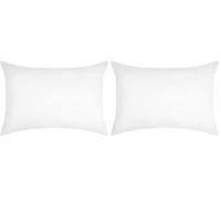 STOF - Taie d'oreiller -Taille 50x70 cm - 100% Coton certifié Oeko-Tex - Excellente qualité - Couleur Blanc -Modèle Eden - Linge de Lit pour Maison - Doux et Confortable - Unisexe - Mixte (Lot de 2)