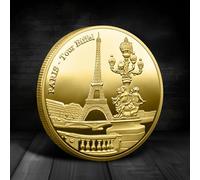 STOFENIO Médaille de la Tour Eiffel à Paris Collection Métiers Créatifs et Culturels - Or