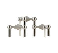 STOFF Nagel STOFF Nagel bougeoir lot de 3 Chrome brossé