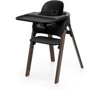Stokke - Pack Chaise Haute Steps avec Baby set et Plateau - Black / Warm Brown