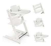 Stokke - Pack Chaise haute Tripp Trapp Hêtre + Baby Set + tablette - Blanc