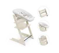 Stokke - Pack Chaise haute Tripp Trapp Hêtre + Baby Set + Newborn set - Vanilla White