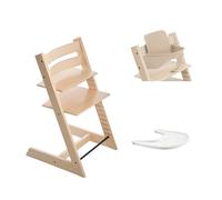 Stokke - Pack Chaise haute Tripp Trapp Hêtre + Baby Set + tablette - Naturel