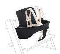 Stokke Tripp Trapp Ensemble bébé 6-36 mois Noir | De la chaise à la chaise haute en une seule étape, pour bébés et tout-petits, soutien ergonomique, harnais réglable à 5