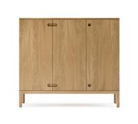 Stolab Buffet Prio haut chêne huilé naturel. porte en bois