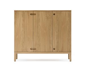 Stolab Buffet Prio haut chêne huilé naturel. porte en bois